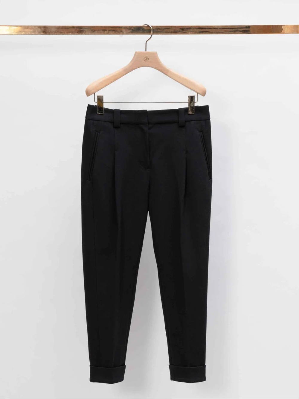 Phillip Lim Pleat Front Tapered Cuffed Tailored Trouser